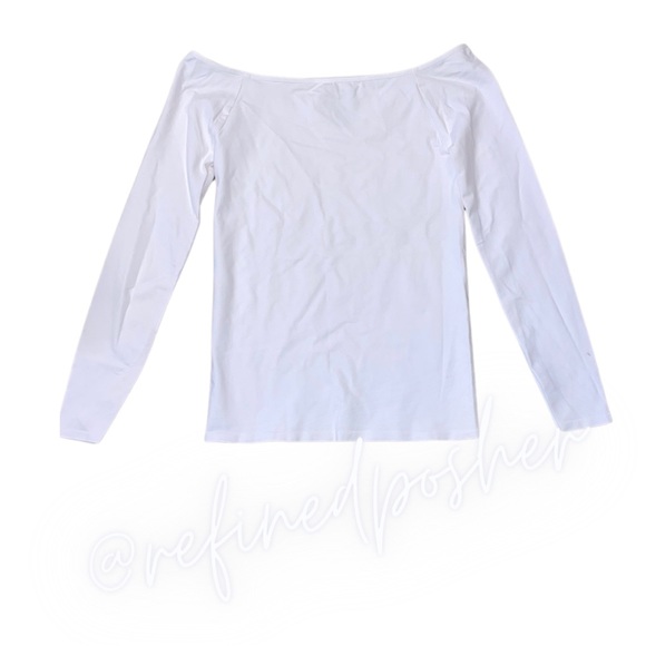 Free People Intimately Seamless Off-Shoulder Long Sleeve Top size M/L NEW Ballet - Picture 2 of 4